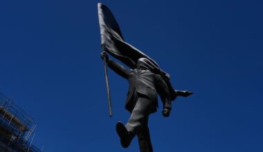Banksy confirms new statue in central London is his work