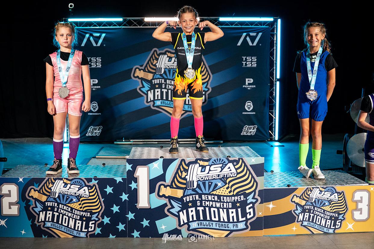Lucy Milgrim participating in the USA Powerlifting Youth Nationals. (USA Powerlifting)
