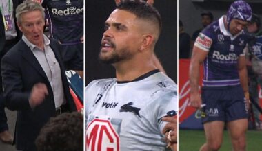 South Sydney Rabbitohs demolish Melbourne Storm on ANZAC Day, Jahrome Hughes injury, Craig Bellamy, Latrell Mitchell