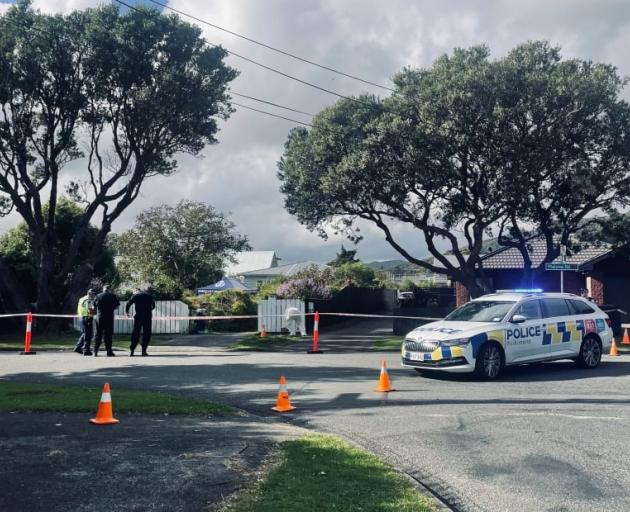 A section of Malone Road is closed. Photo: RNZ