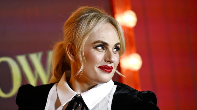 Actor Rebel Wilson at the world premiere of Tinsel Town in 2025.