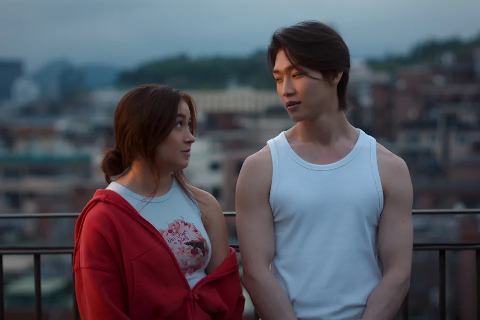 L-R: Anna Cathcart as Kitty Song Covey, Sang Heon Lee as Min Ho Moon in episode in 'XO, Kitty' Season 3