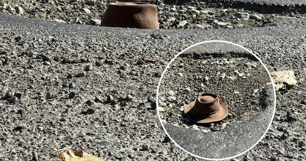The Gisborne road with 'hundreds' of crater-sized potholes