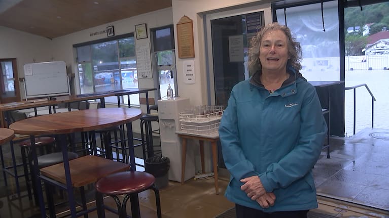 Island Bay Bowling Club member Alison Stewart. Her husband is the club's greenkeeper.