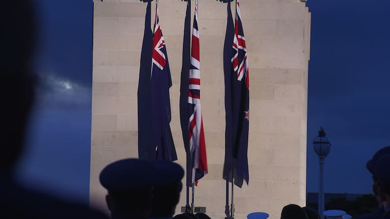 Anzac Day dawn service in Auckland. 