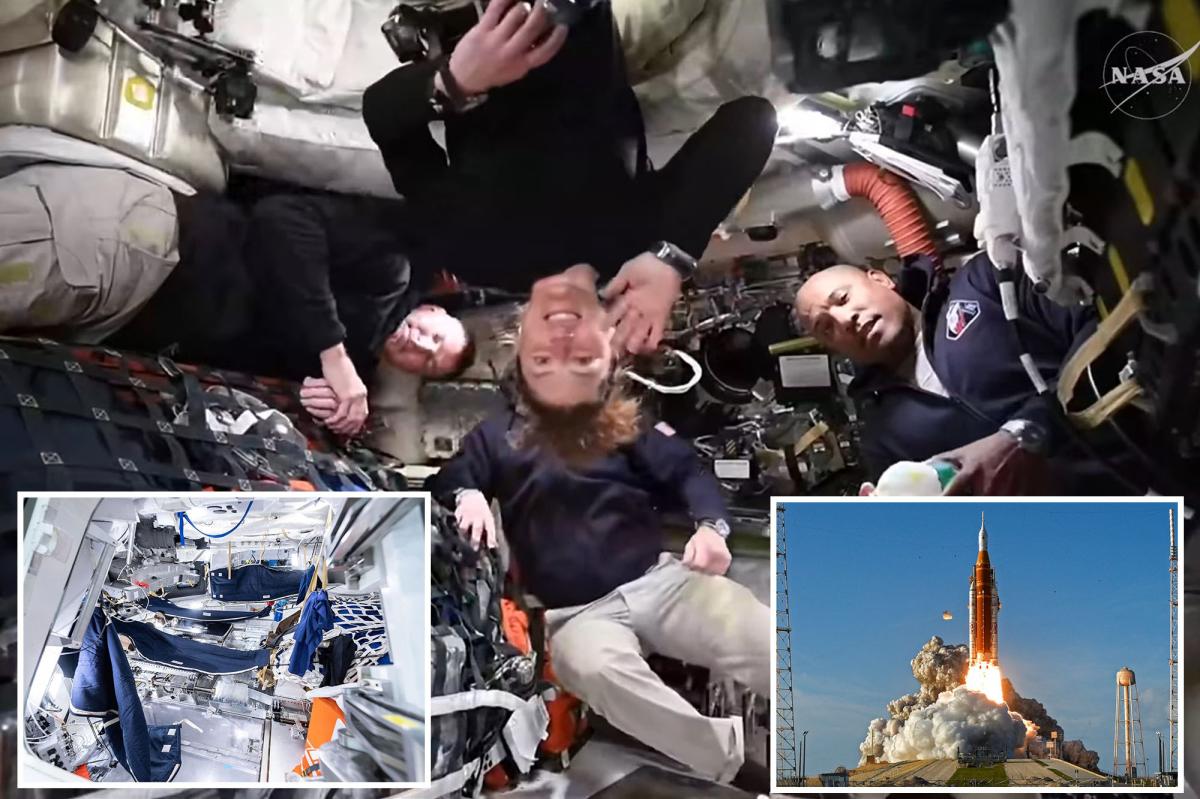Artemis II crew shows bizarre way they sleep in space