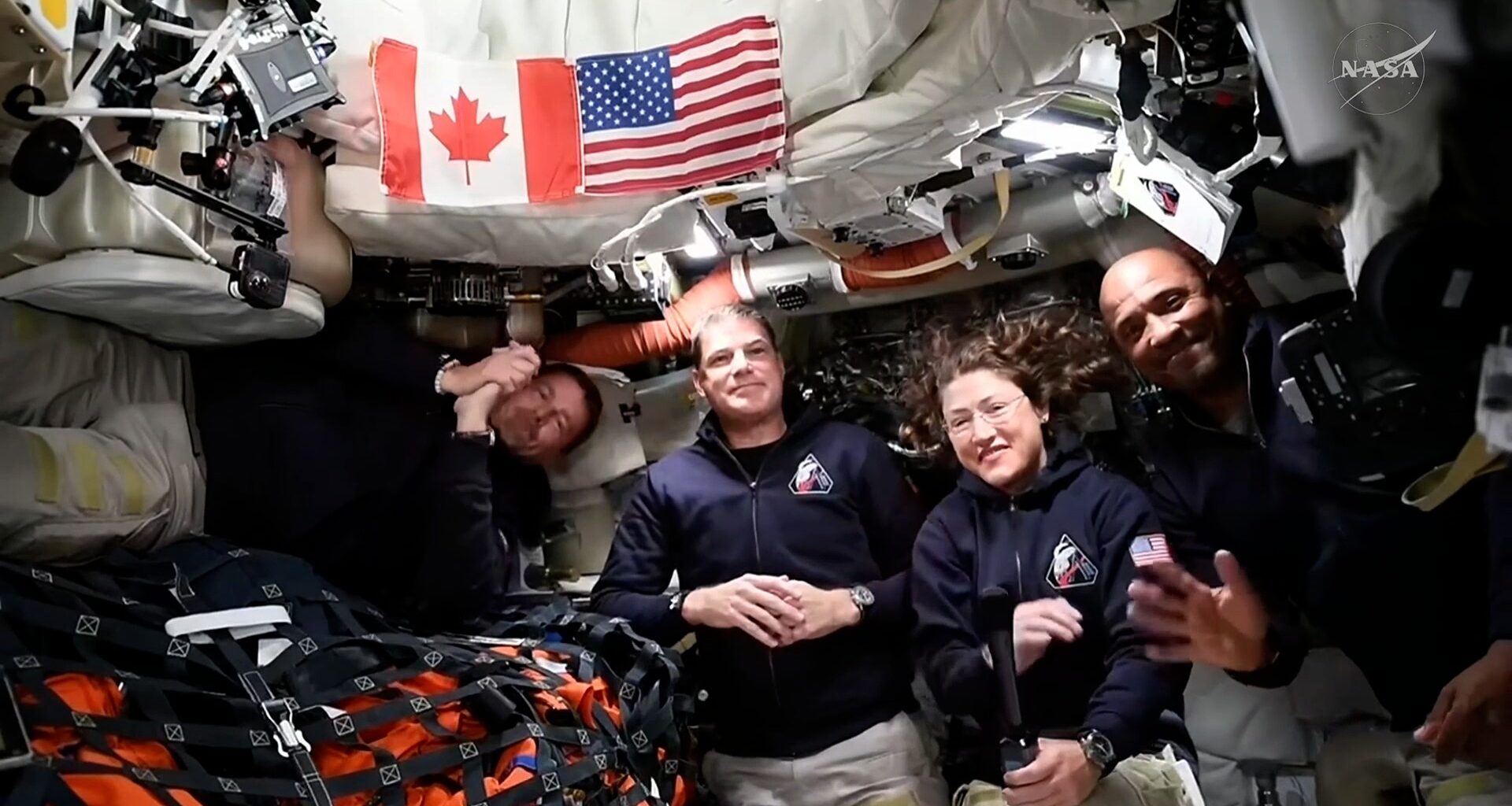 The first live stream took place aboard Orion
