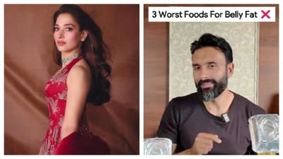 Find out from Tamannaah Bhatia's fitness trainer which foods you need to avoid if you want to avoid getting belly fat. (Picture credit: Instagram)