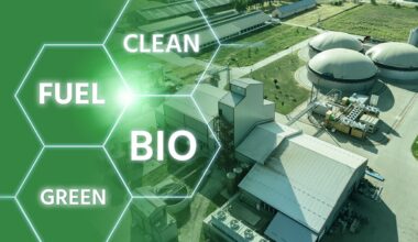 An illustration shows a biofuels plant.