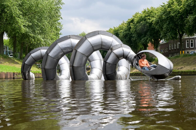 bosch parade returns with floating sculptures and inflatables on dommel river in netherlands - 3