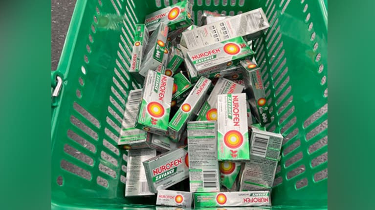 Boxes of Nurofen seized by police. (Source: NZ Police)