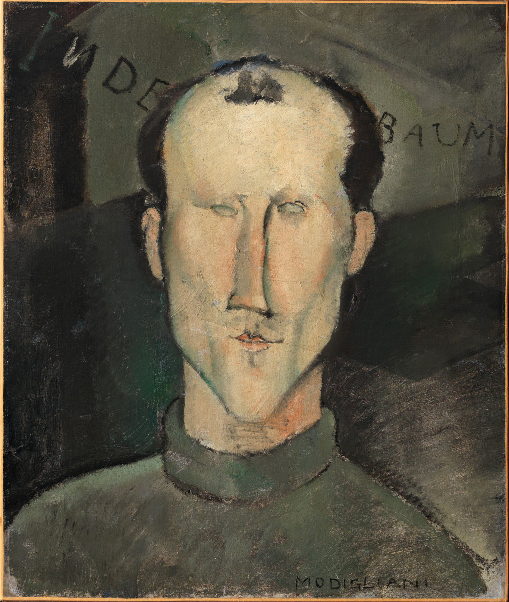 Amedeo Modigliani, “Léon Indenbaum,”1916. Oil on canvas