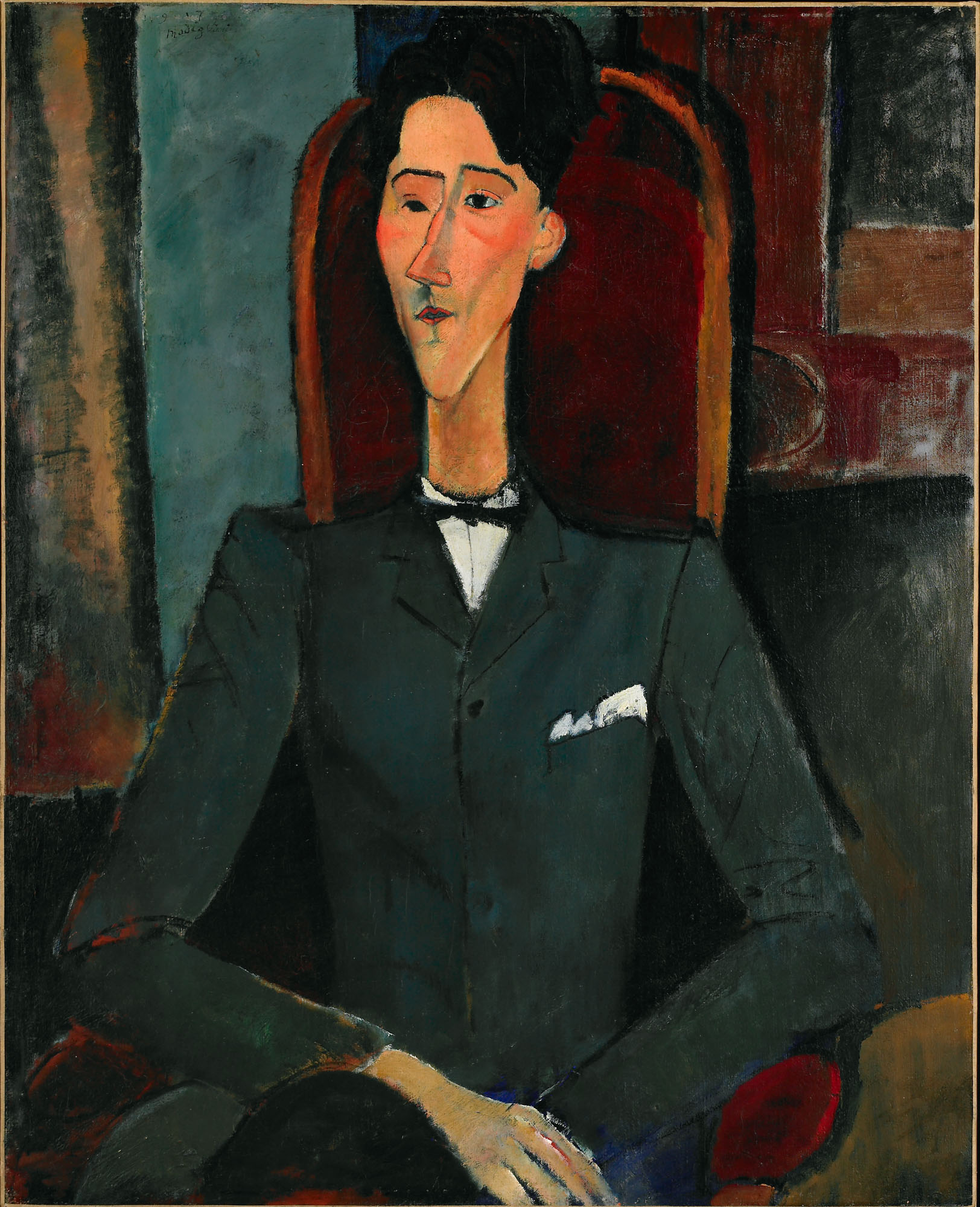 Amedeo Modigliani, “Jean Cocteau,” 1916. Oil on canvas