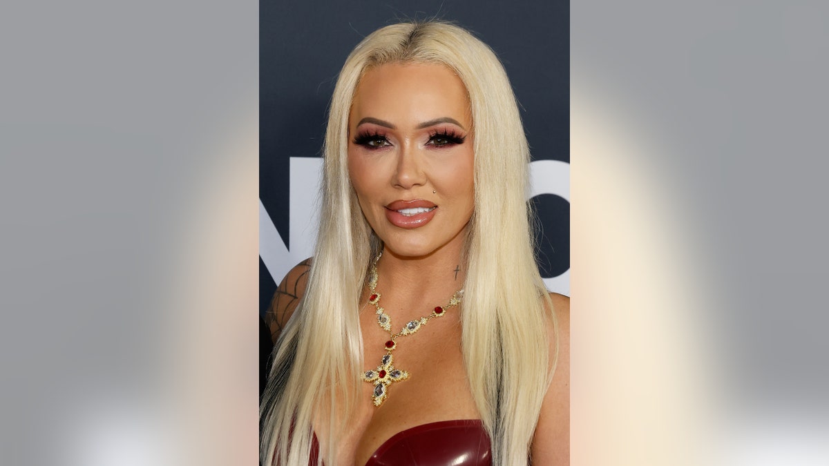 A close-up at Bunnie XO at the 2024 MusiCares event.