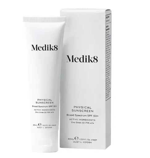 Medik8’s Physical Sunscreen SPF50+ 60mL has been recalled. 
