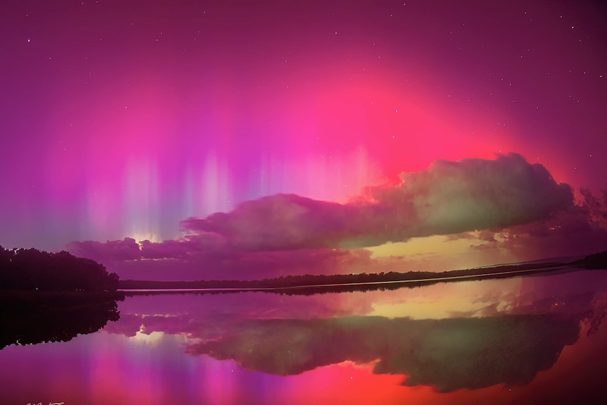 Spectacular 'Angels Wings' captured during a G5 storm in late 2024 near Molloy Island.