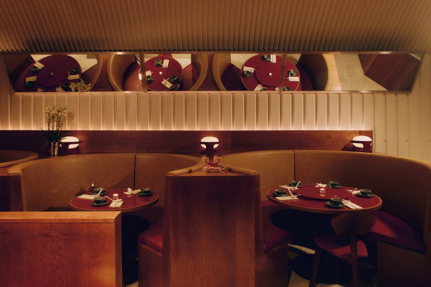 Cafe Kowloon restaurant Daytrip curved banquette seating