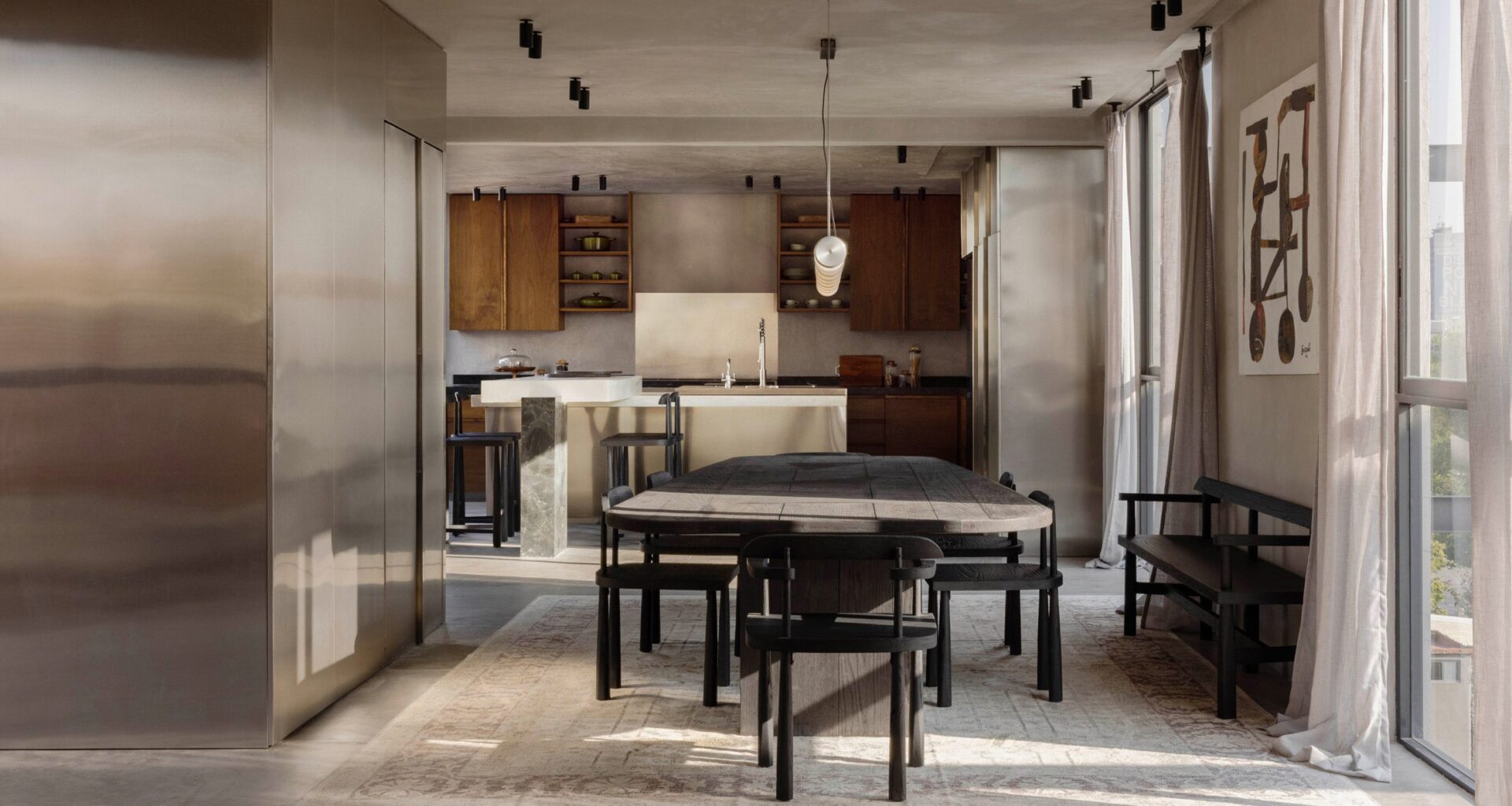 Brutalist penthouse by Barde vanVoltt