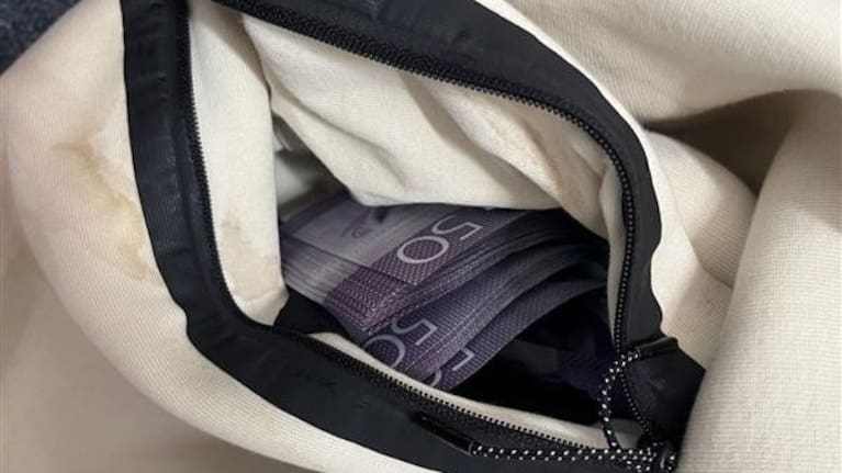 Cash found during a search warrant.