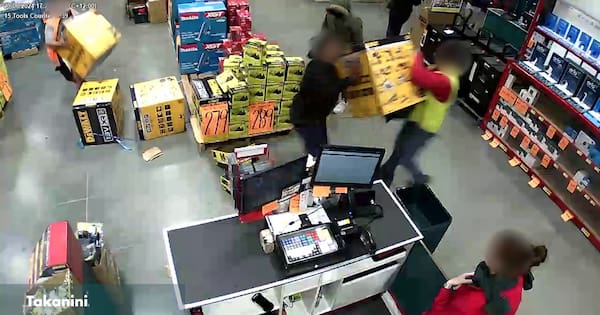 CCTV shows shocking in-store violence as Bunnings launches facial recognition