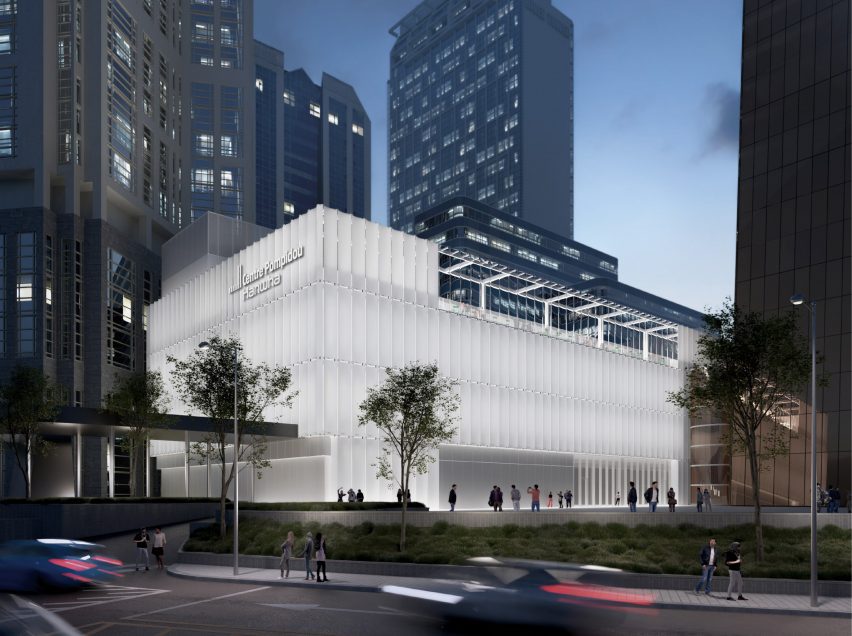 Render of the Centre Pompidou Hanwha