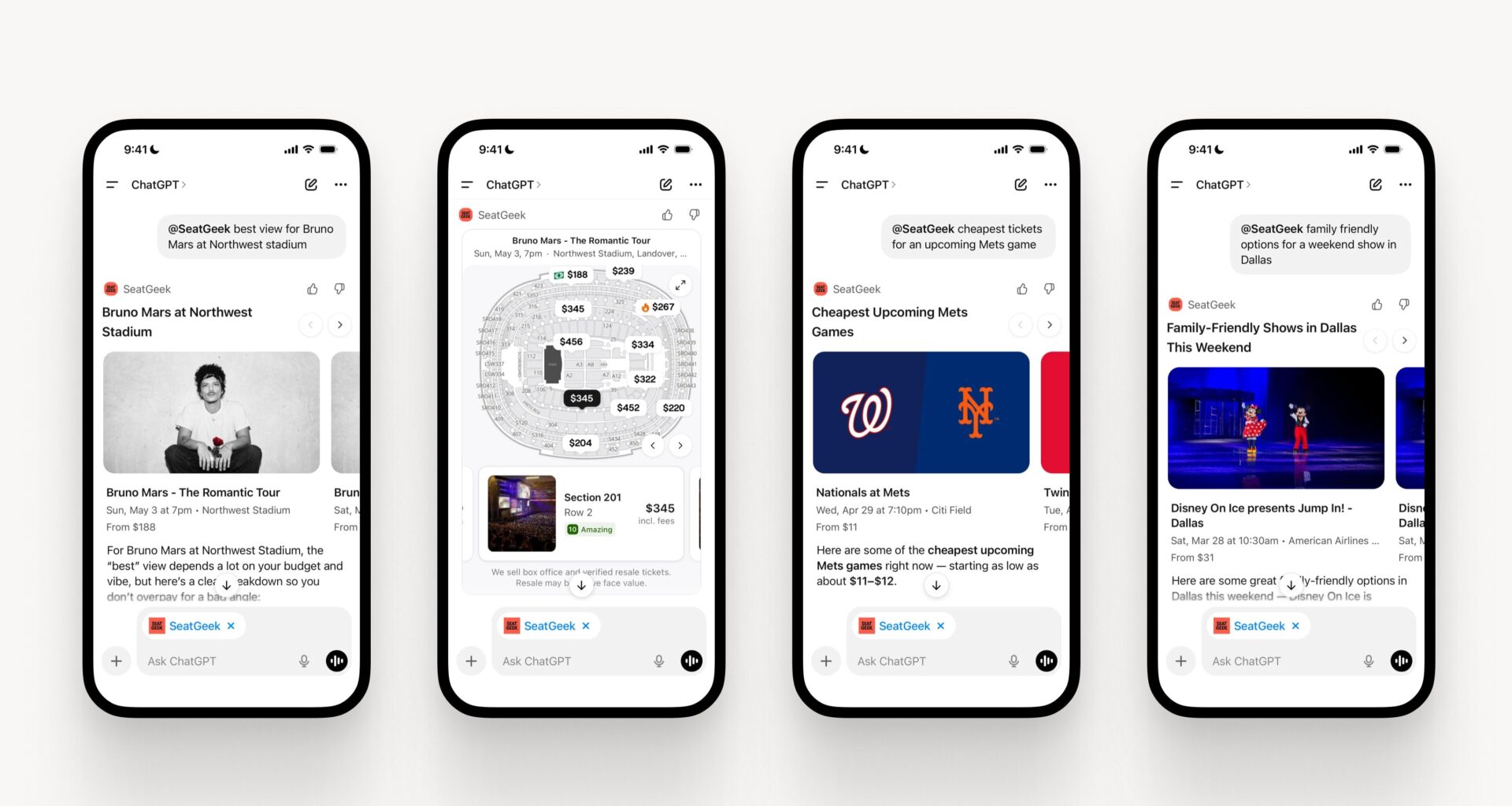 SeatGeek launches ChatGPT integration, bringing ticket listings to OpenAI’s chatbot