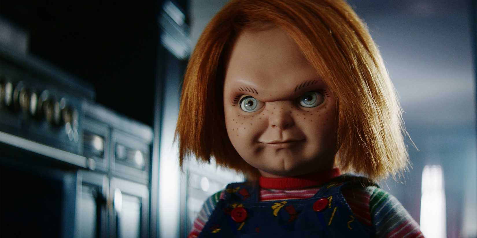 Chucky scowling in the Chucky TV show