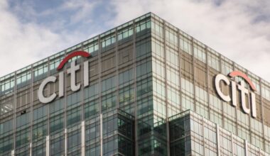 Citigroup headquarters building in Canary Wharf, London, UK, October 6, 2018. (Adobe Stock Photo)