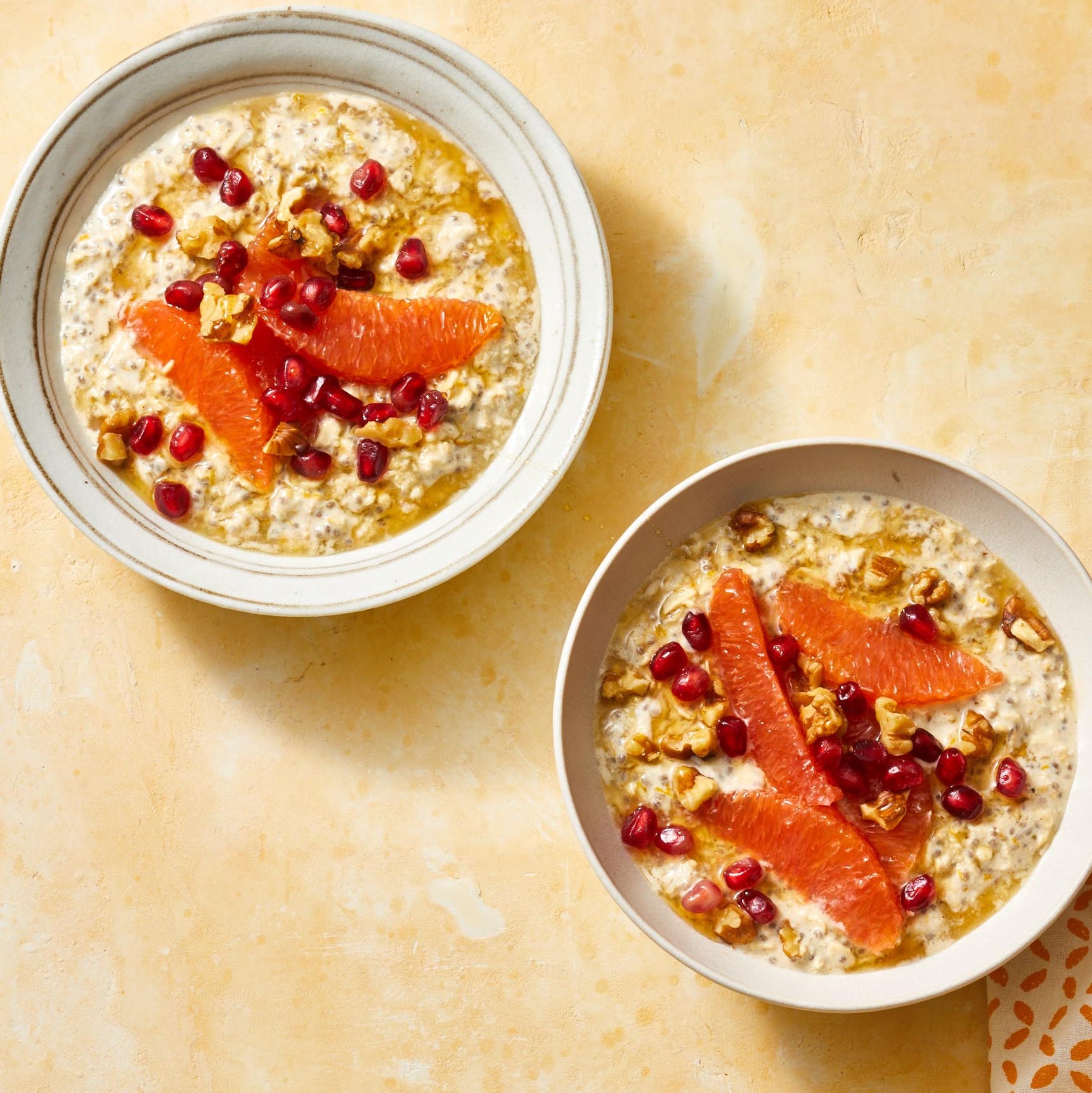 a couple bowls of food