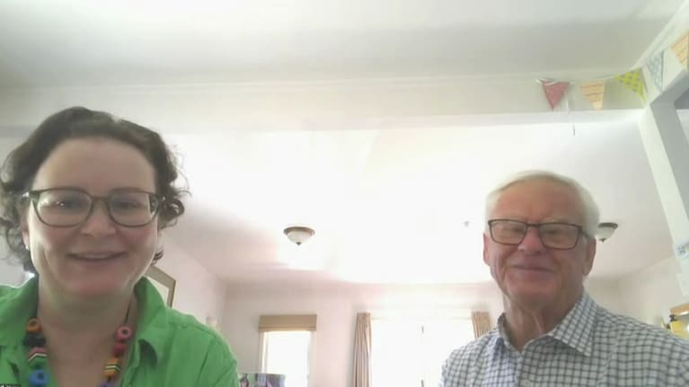 Claire Marara (left) and Paul Maguire.