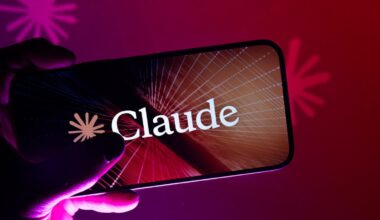 Claude AI logo on an iPhone screen