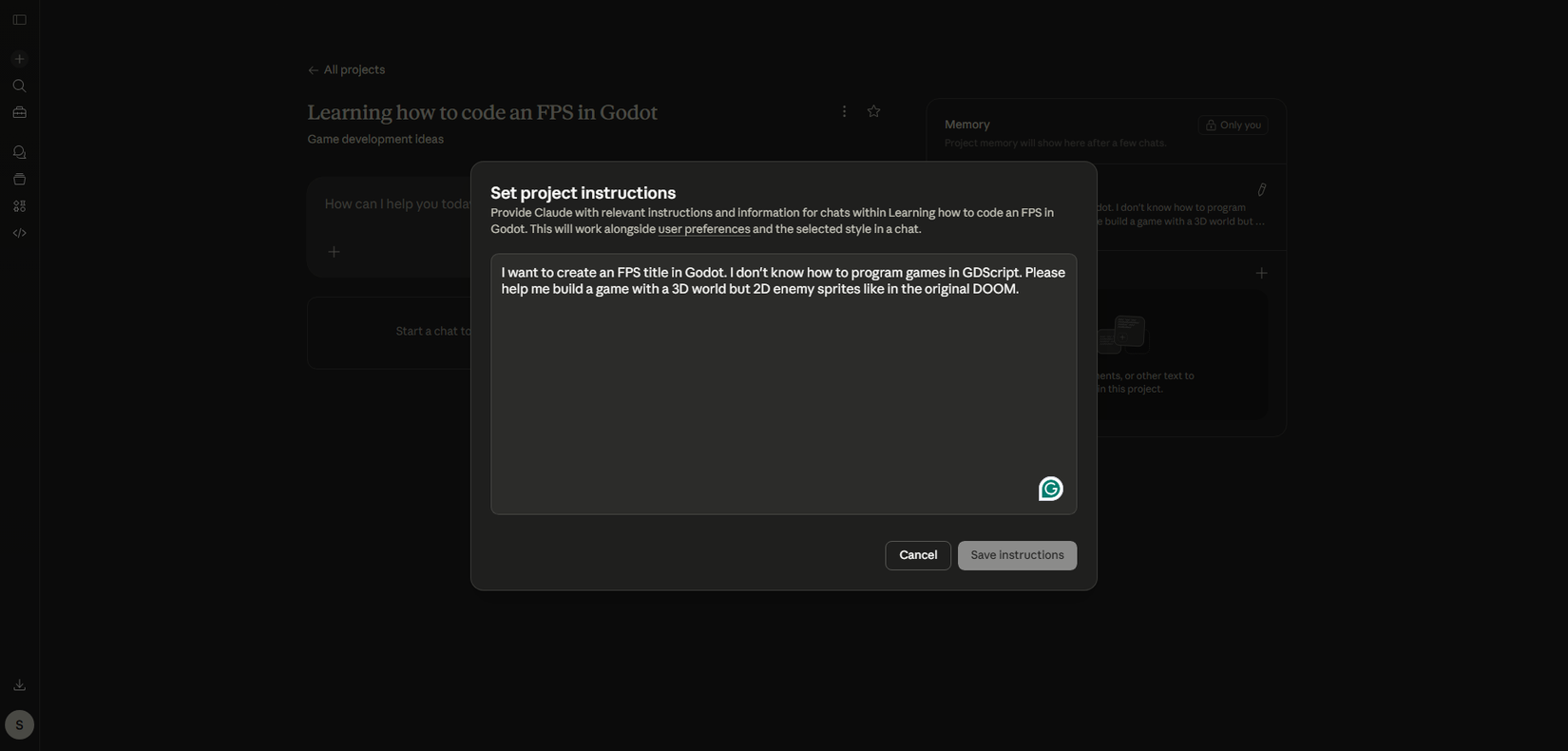 claude-project-instructions