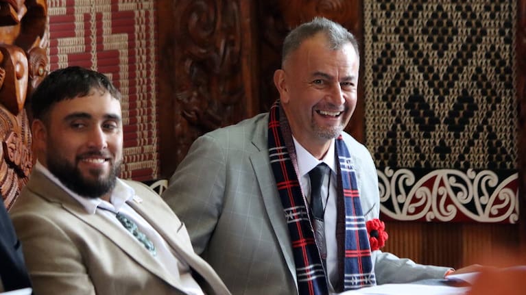 Councillors Hautapu Baker and Hēmi Rolleston.