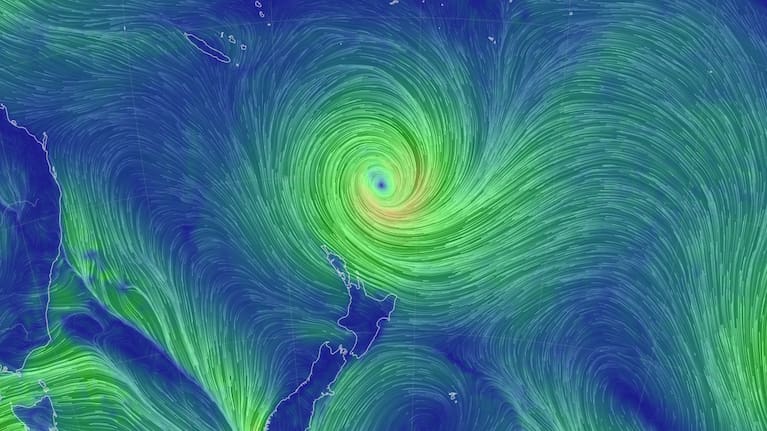 Cyclone Vaianu approaches the North Island Saturday morning. 