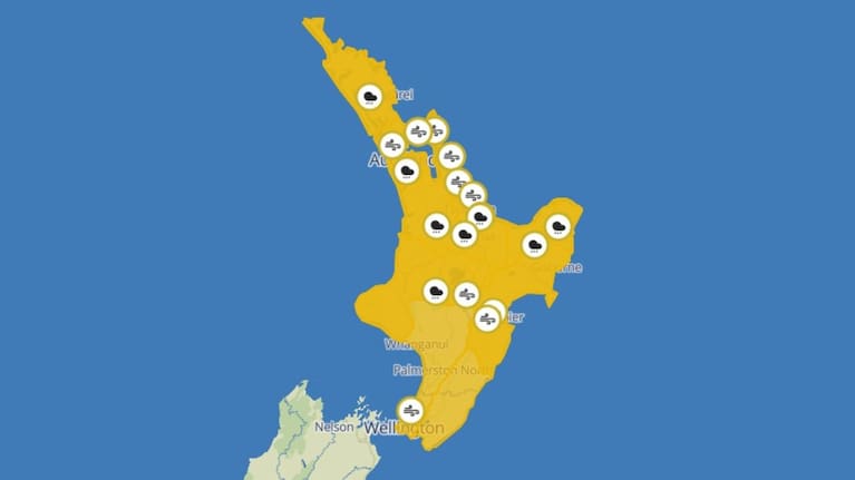 Cyclone Vaianu is expected to move southwards across the North Island on Sunday, 12 April.