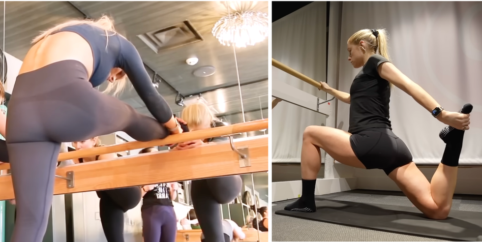 keltie's barre practice improvement over 3 years.