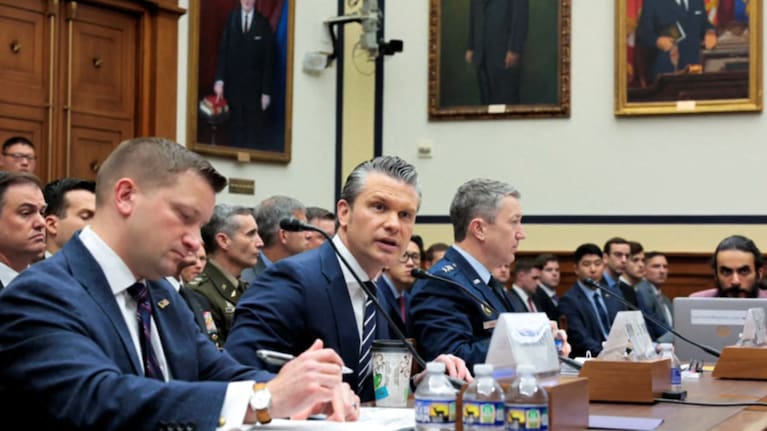 Defence Secretary Pete Hegseth faced withering questioning from sceptical Democrats.
