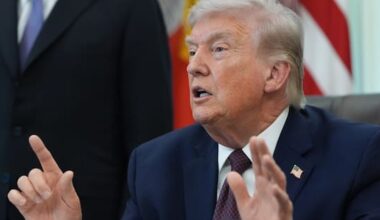 Donald Trump speaks to American people