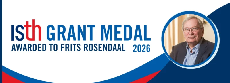 Frits Rosendaal Receives ISTH Grant Medal for Lifetime Contributions to the ISTH and Thrombosis and Hemostasis Field