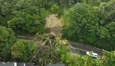 Evacuations after slip north of Auckland, heavy rain warnings in place