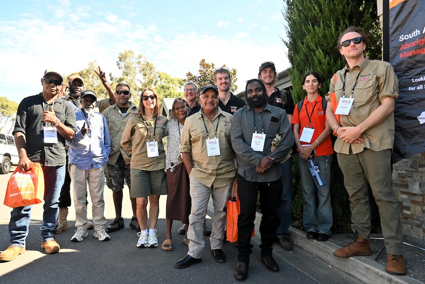 A group of rangers pose for the camera
