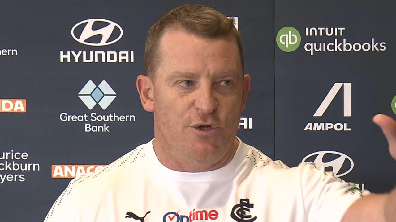 Carlton Blues coach defends club amid Elijah Hollands investigation, claims of bullying