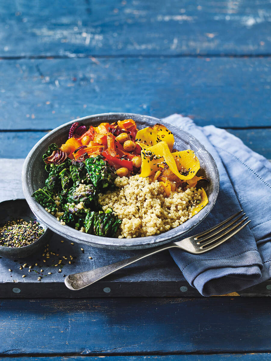 Vegan rainbow bowl