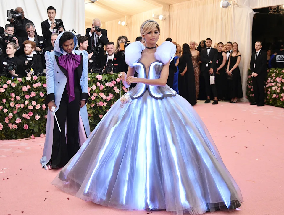 Law Roach and Zendaya on the red carpet at the 2019 Met Gala.