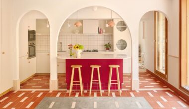 terracotta and burgundy accents revive narrow valencia home