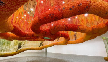 Installation Invites Us to Explore a Spiral of Crocheted Pathways