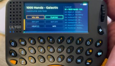 Someone turned an ESP32 T-LoRa Pager into a portable music machine, and you can too