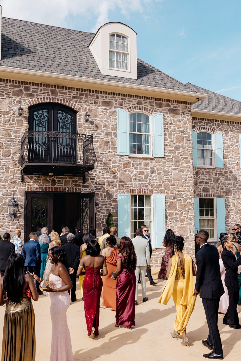 Exclusive: The Theme Was 'All Shades Of Melanin' For Noah Lyles And Junelle Bromfield's Georgia Wedding