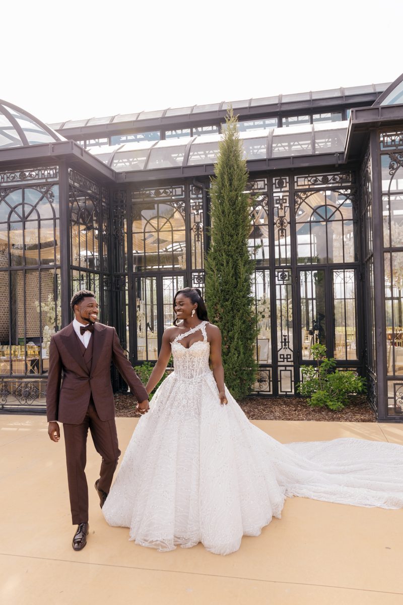 Exclusive: The Theme Was 'All Shades Of Melanin' For Noah Lyles And Junelle Bromfield's Georgia Wedding