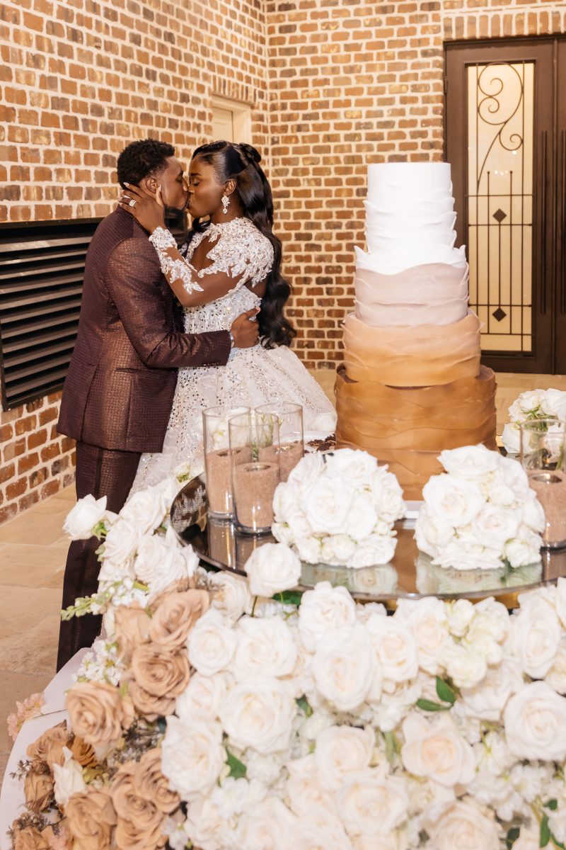 Exclusive: The Theme Was 'All Shades Of Melanin' For Noah Lyles And Junelle Bromfield's Georgia Wedding